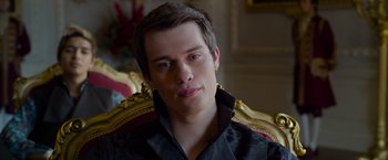 Movie still from “Cinderella” (2021), directed by Kay Cannon – Close Up shot, Over the shoulder angle