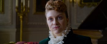 Movie still from “Cinderella” (2021), directed by Kay Cannon – Close Up shot, Low angle