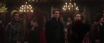 Movie still from “Cinderella” (2021), directed by Kay Cannon – Medium shot, Over the shoulder angle