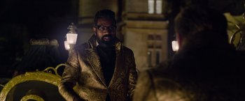 Movie still from “Cinderella” (2021), directed by Kay Cannon – Medium shot, Over the shoulder angle