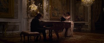 Movie still from “Cinderella” (2021), directed by Kay Cannon – Wide shot, High angle