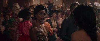 Movie still from “Cinderella” (2021), directed by Kay Cannon – Medium shot, Over the shoulder angle