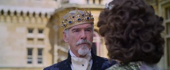 Movie still from “Cinderella” (2021), directed by Kay Cannon – Close Up shot, Over the shoulder angle