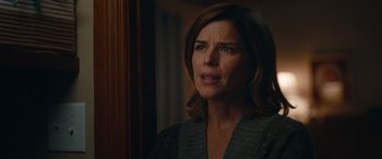 Movie still from “Clouds” (2020), directed by Justin Baldoni – A person looking out of a window; Close Up shot, Over the shoulder angle