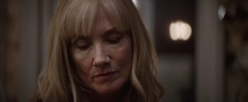 Movie still from “Color Out of Space” (2019), directed by Richard Stanley – A person with long blonde hair; Close Up shot, Low angle