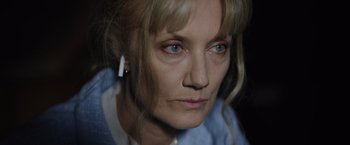 Movie still from “Color Out of Space” (2019), directed by Richard Stanley – A person with blue eyes; Close Up shot, High angle