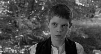 Movie still from “The White Ribbon” (2009), directed by Michael Haneke – Close Up shot, Over the shoulder angle