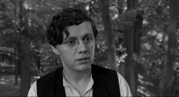 Movie still from “The White Ribbon” (2009), directed by Michael Haneke – Close Up shot, Over the shoulder angle