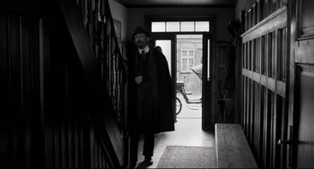 Movie still from “The White Ribbon” (2009), directed by Michael Haneke – Wide shot, Low angle