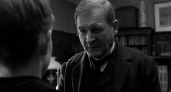 Movie still from “The White Ribbon” (2009), directed by Michael Haneke – Close Up shot, Over the shoulder angle