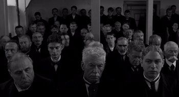 Movie still from “The White Ribbon” (2009), directed by Michael Haneke – Wide shot, High angle