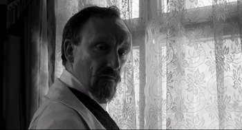 Movie still from “The White Ribbon” (2009), directed by Michael Haneke – Close Up shot, Low angle