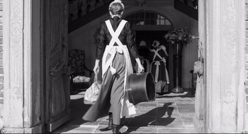 Movie still from “The White Ribbon” (2009), directed by Michael Haneke – Wide shot, Low angle