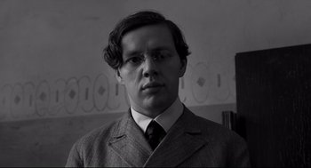 Movie still from “The White Ribbon” (2009), directed by Michael Haneke – Close Up shot, Low angle