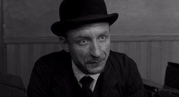 Movie still from “The White Ribbon” (2009), directed by Michael Haneke – Close Up shot, Low angle