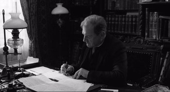 Movie still from “The White Ribbon” (2009), directed by Michael Haneke – Medium shot, High angle