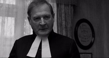 Movie still from “The White Ribbon” (2009), directed by Michael Haneke – Close Up shot, Low angle