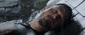 Movie still from “Crawl” (2019), directed by Alexandre Aja – A person laying in the water; Close Up shot, Overhead angle