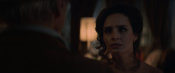 Movie still from “Cry Macho” (2021), directed by Clint Eastwood – A person looking at the camera; Close Up shot, Over the shoulder angle