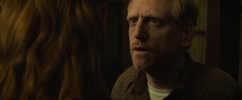 Movie still from “Dark Phoenix” (2019), directed by Simon Kinberg – A person looking at a person; Close Up shot, Over the shoulder angle