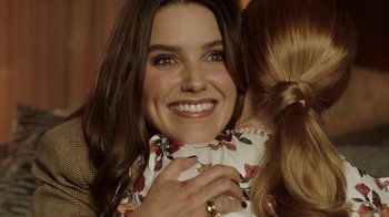 Movie still from “Deborah” (2022), directed by Noga Pnueli – A person holding another person; Close Up shot, Over the shoulder angle