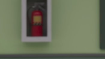 Movie still from “Diary of a Wimpy Kid” (2021), directed by Gino Nichele – A fire hydrant in the middle of a wall; Extreme Close Up shot, Low angle