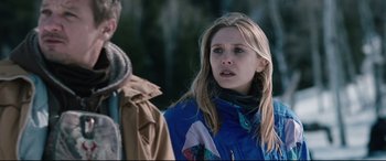 Movie still from “Wind River” (2017), directed by Taylor Sheridan – Close Up shot, Over the shoulder angle