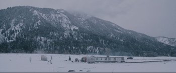 Movie still from “Wind River” (2017), directed by Taylor Sheridan – Extreme Wide shot, Low angle
