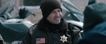 Movie still from “Wind River” (2017), directed by Taylor Sheridan – Close Up shot, Over the shoulder angle
