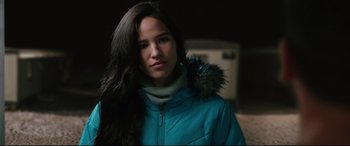 Movie still from “Wind River” (2017), directed by Taylor Sheridan – Close Up shot, Over the shoulder angle