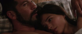 Movie still from “Wind River” (2017), directed by Taylor Sheridan – Close Up shot, Over the shoulder angle