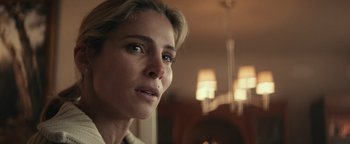 Movie still from “12 Strong” (2018), directed by Nicolai Fuglsig – A person looking at the camera; Close Up shot, Over the shoulder angle