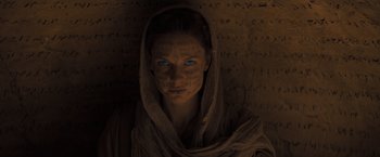 Movie still from “Dune” (2021), directed by Denis Villeneuve – Close Up shot, Overhead angle