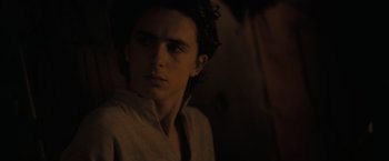 Movie still from “Dune” (2021), directed by Denis Villeneuve – Close Up shot, Over the shoulder angle