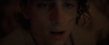 Movie still from “Dune” (2021), directed by Denis Villeneuve – Extreme Close Up shot, High angle