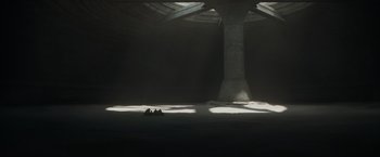 Movie still from “Dune” (2021), directed by Denis Villeneuve – Extreme Wide shot, High angle