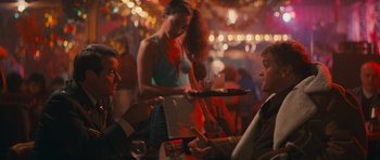 Movie still from “First Blood” (1982), directed by Ted Kotcheff – A woman is serving food at a restaurant; Medium shot, Over the shoulder angle