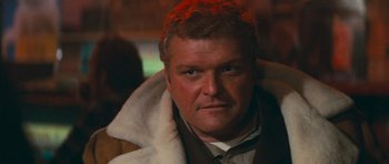 Movie still from “First Blood” (1982), directed by Ted Kotcheff – A person wearing a jacket; Close Up shot, Over the shoulder angle