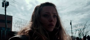 Movie still from “First Reformed” (2017), directed by Paul Schrader – A person with long hair; Close Up shot, Low angle