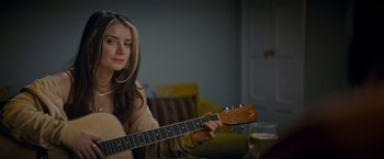 Movie still from “Flora and Son” (2023), directed by John Carney – Close Up shot, Over the shoulder angle