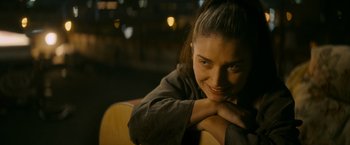 Movie still from “Flora and Son” (2023), directed by John Carney – Close Up shot, Over the shoulder angle