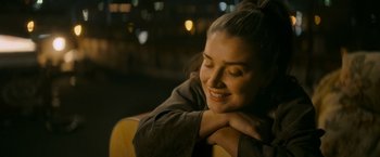 Movie still from “Flora and Son” (2023), directed by John Carney – Close Up shot, Over the shoulder angle