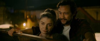 Movie still from “Flora and Son” (2023), directed by John Carney – Close Up shot, Over the shoulder angle