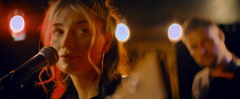 Movie still from “Flora and Son” (2023), directed by John Carney – Close Up shot, Low angle