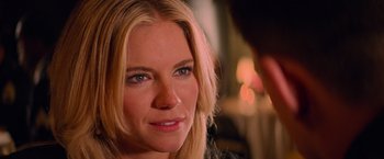 Movie still from “G.I. Joe: The Rise of Cobra” (2009), directed by Stephen Sommers – A woman's face in a room; Close Up shot, Over the shoulder angle