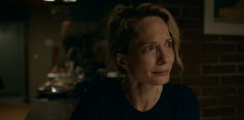 Movie still from “Another Round” (2020), directed by Thomas Vinterberg – A person looking at the camera; Close Up shot, Over the shoulder angle