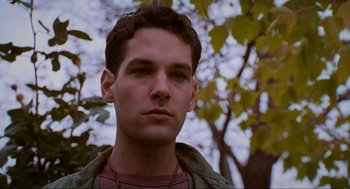 Movie still from “Halloween: The Curse of Michael Myers” (1995), directed by Joe Chappelle – A person wearing a jacket; Close Up shot, Low angle