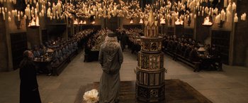 Movie still from “Harry Potter and the Goblet of Fire” (2005), directed by Mike Newell – Wide shot, High angle