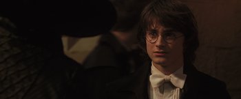 Movie still from “Harry Potter and the Goblet of Fire” (2005), directed by Mike Newell – Close Up shot, Over the shoulder angle