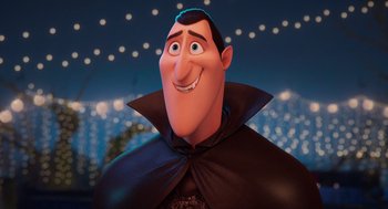 Movie still from “Hotel Transylvania 4: Transformania” (2022), directed by Jennifer Kluska – A character from hotel transylvania; Close Up shot, Low angle